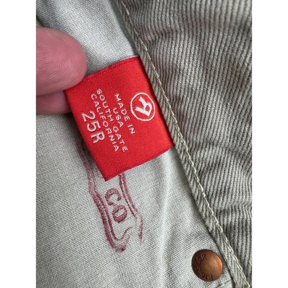 Womens Capri Pants Big Star Size 25R Beige Cotton Denim Made In USA Casual Wear - Picture 5 of 16